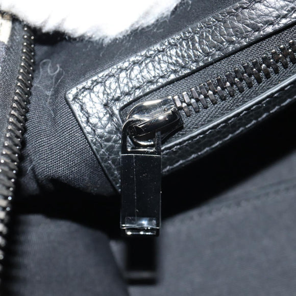 Christian Dior Trotter Canvas Jacquard Lango 50 Bag Navy Silver Auth 152454SM