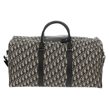 Christian Dior Trotter Canvas Jacquard Lango 50 Bag Navy Silver Auth 152454SM - 0