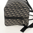 Christian Dior Trotter Canvas Jacquard Lango 50 Bag Navy Silver Auth 152454SM-4