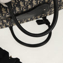 Christian Dior Trotter Canvas Jacquard Lango 50 Bag Navy Silver Auth 152454SM-7