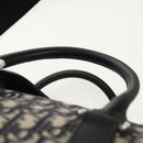 Christian Dior Trotter Canvas Jacquard Lango 50 Bag Navy Silver Auth 152454SM-14