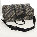 Christian Dior Trotter Canvas Jacquard Lango 50 Bag Navy Silver Auth 152454SM-8