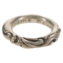 Chrome Hearts Scroll Band Ring Ag925 Silver #1(JP Size) Auth 152460M-1