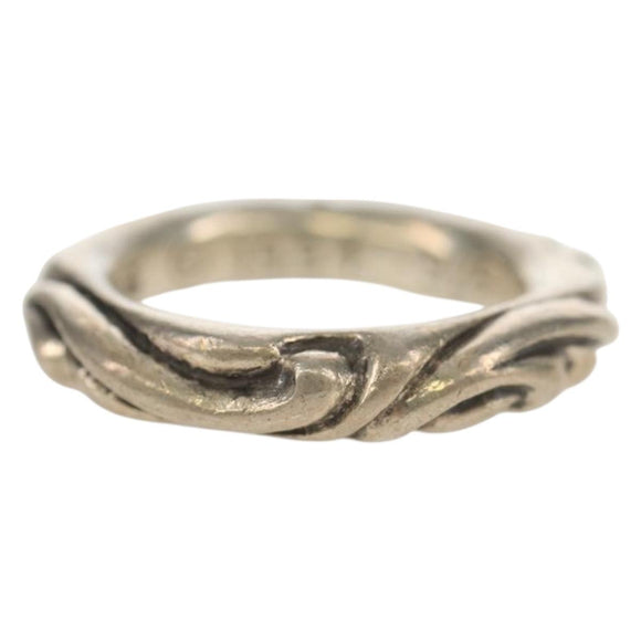 Chrome Hearts Scroll Band Ring Ag925 Silver #1(JP Size) Auth 152460M