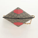 GUCCI GG Supreme Chain Shoulder Bag PVC Beige Gold 678131 Auth 152468AM-5