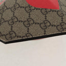 GUCCI GG Supreme Chain Shoulder Bag PVC Beige Gold 678131 Auth 152468AM-17