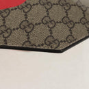 GUCCI GG Supreme Chain Shoulder Bag PVC Beige Gold 678131 Auth 152468AM-18