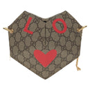 GUCCI GG Supreme Chain Shoulder Bag PVC Beige Gold 678131 Auth 152468AM-13