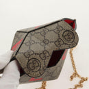 GUCCI GG Supreme Chain Shoulder Bag PVC Beige Gold 678131 Auth 152468AM-9