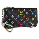 LOUIS VUITTON Multicolor Pochette Cles NM Coin Purse Black M60279 Auth 152469SM-1