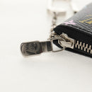 LOUIS VUITTON Multicolor Pochette Cles NM Coin Purse Black M60279 Auth 152469SM-9