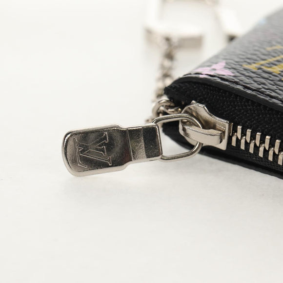 LOUIS VUITTON Multicolor Pochette Cles NM Coin Purse Black M60279 Auth 152469SM