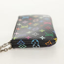 LOUIS VUITTON Multicolor Pochette Cles NM Coin Purse Black M60279 Auth 152469SM-3