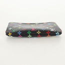 LOUIS VUITTON Multicolor Pochette Cles NM Coin Purse Black M60279 Auth 152469SM-6