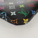 LOUIS VUITTON Multicolor Pochette Cles NM Coin Purse Black M60279 Auth 152469SM-7