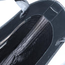 PRADA Hand Bag Metallic leather Silver Auth 152470M-19