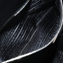 PRADA Hand Bag Metallic leather Silver Auth 152470M-22