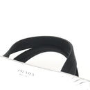 PRADA Hand Bag Metallic leather Silver Auth 152470M-8