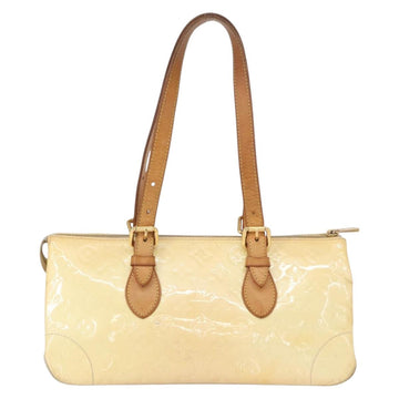 LOUIS VUITTON Monogram Vernis Rosewood Avenue Hand Bag Perle M93508 Auth 152503 - 0