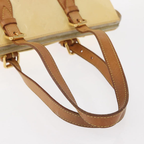 LOUIS VUITTON Monogram Vernis Rosewood Avenue Hand Bag Perle M93508 Auth 152503