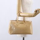 LOUIS VUITTON Monogram Vernis Wilshire PM Bag Rose Florentin M91642 Auth 152514-22