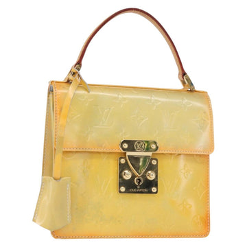 LOUIS VUITTON Monogram Vernis Spring street Hand Bag Gris M91029 LV Auth 152515