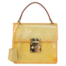 LOUIS VUITTON Monogram Vernis Spring street Hand Bag Gris M91029 LV Auth 152515-13