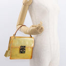 LOUIS VUITTON Monogram Vernis Spring street Hand Bag Gris M91029 LV Auth 152515-22
