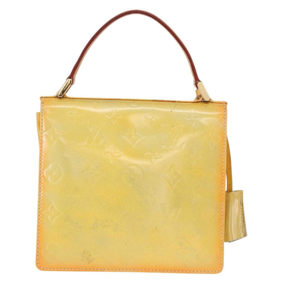 LOUIS VUITTON Monogram Vernis Spring street Hand Bag Gris M91029 LV Auth 152515