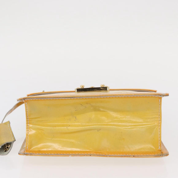 LOUIS VUITTON Monogram Vernis Spring street Hand Bag Gris M91029 LV Auth 152515