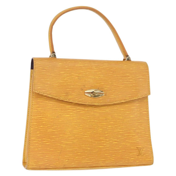 LOUIS VUITTON Epi Malesherbes Hand Bag Tassili Yellow Jonne M52379 Auth 152516