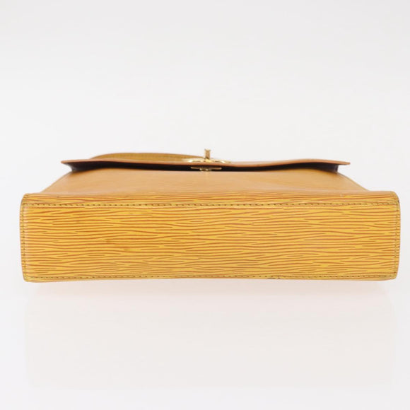 LOUIS VUITTON Epi Malesherbes Hand Bag Tassili Yellow Jonne M52379 Auth 152516
