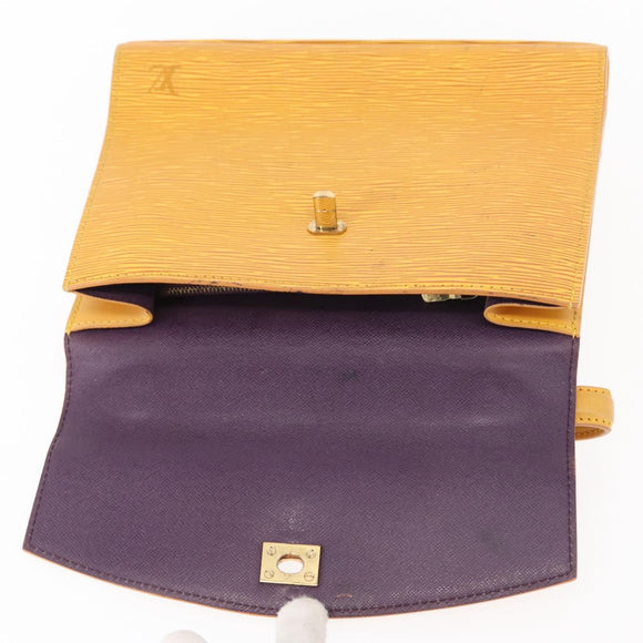 LOUIS VUITTON Epi Malesherbes Hand Bag Tassili Yellow Jonne M52379 Auth 152516