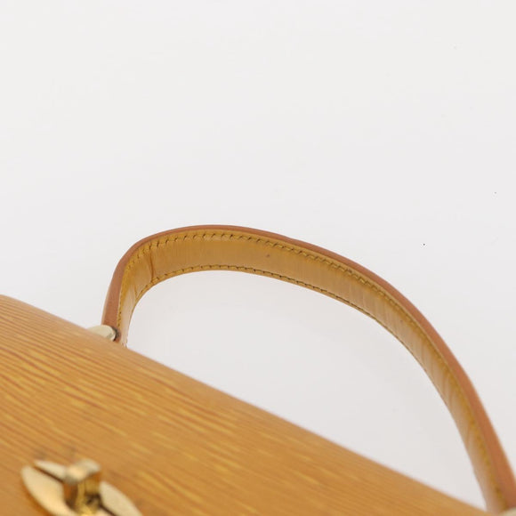 LOUIS VUITTON Epi Malesherbes Hand Bag Tassili Yellow Jonne M52379 Auth 152516