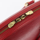 LOUIS VUITTON Epi jasmine Hand Bag Red M52087 LV Auth 152517-9