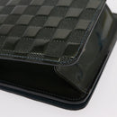 LOUIS VUITTON Damier Vernis Club Bag Green Petrol Blue M92128 LV Auth 152522-17