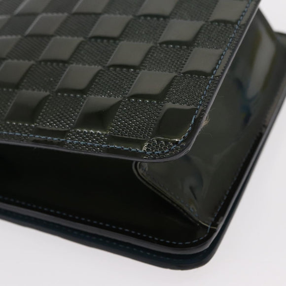 LOUIS VUITTON Damier Vernis Club Bag Green Petrol Blue M92128 LV Auth 152522