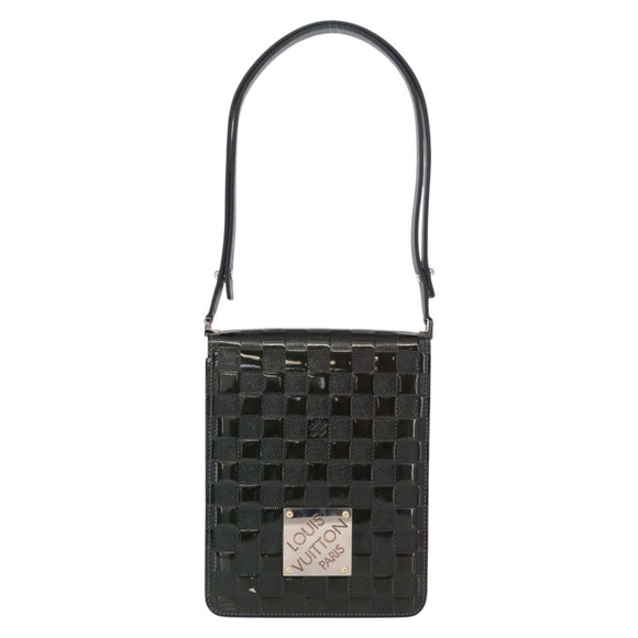 LOUIS VUITTON Damier Vernis Club Bag Green Petrol Blue M92128 LV Auth 152522