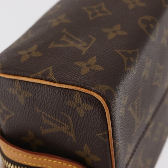 LOUIS VUITTON Monogram Trousse Patte Pression Cosmetic Pouch M47636 Auth 152526