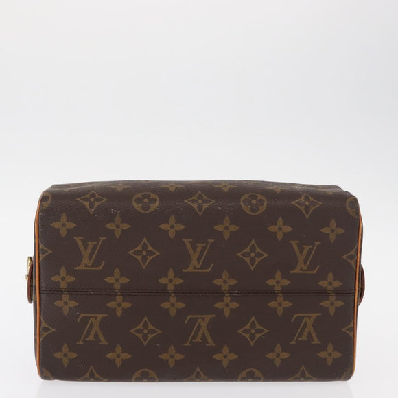 LOUIS VUITTON Monogram Trousse Patte Pression Cosmetic Pouch M47636 Auth 152526