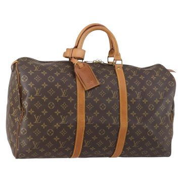 LOUIS VUITTON Monogram Keepall 50 Boston Bag M41426 LV Auth 152553