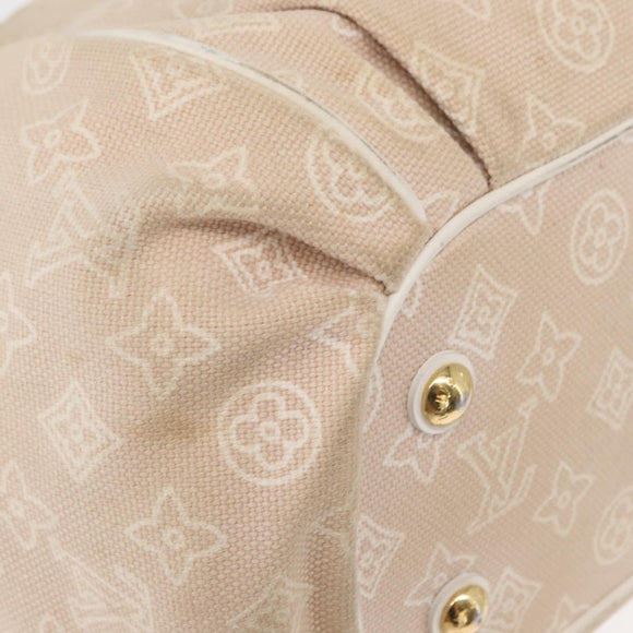 LOUIS VUITTON Monogram Beach Line Cabas Ipanema GM Bag Beige M95986 Auth 152557