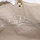 LOUIS VUITTON Monogram Beach Line Cabas Ipanema GM Bag Beige M95986 Auth 152557-10