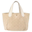 LOUIS VUITTON Monogram Beach Line Cabas Ipanema GM Bag Beige M95986 Auth 152557-2
