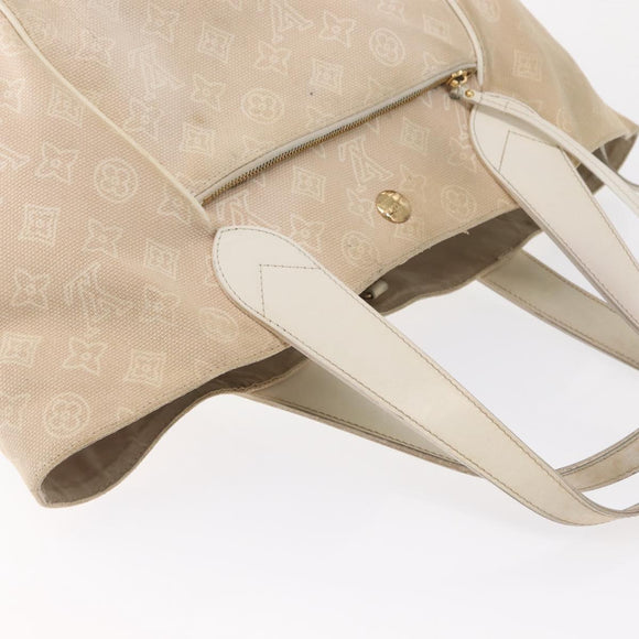 LOUIS VUITTON Monogram Beach Line Cabas Ipanema GM Bag Beige M95986 Auth 152557