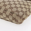 GUCCI GG Canvas Shoulder Bag Brown Silver 019 0433 Auth 152559-9
