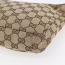 GUCCI GG Canvas Shoulder Bag Brown Silver 019 0433 Auth 152559-15