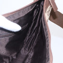 GUCCI GG Canvas Shoulder Bag Brown Silver 019 0433 Auth 152559-20