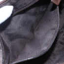 GUCCI GG Canvas Shoulder Bag Brown Silver 019 0433 Auth 152559-22