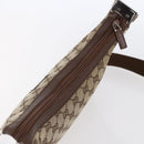 GUCCI GG Canvas Shoulder Bag Brown Silver 019 0433 Auth 152559-6